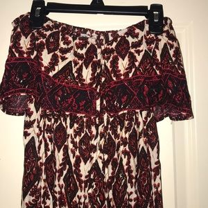 Off the Shoulder Maxi Dress